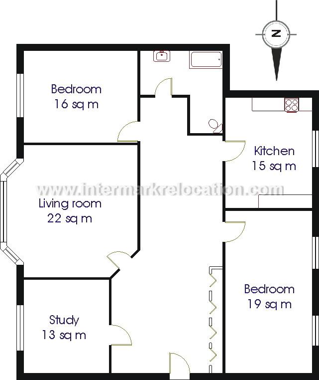 Petrovka Str. - ID: 14378 - plan 1