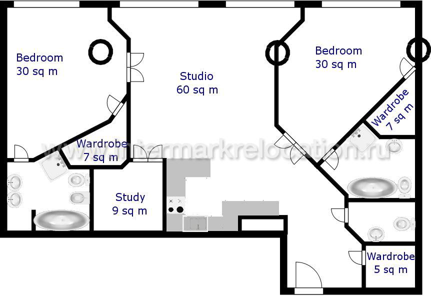 B. Gruzinskaya Str. - ID: 34673 - plan 1