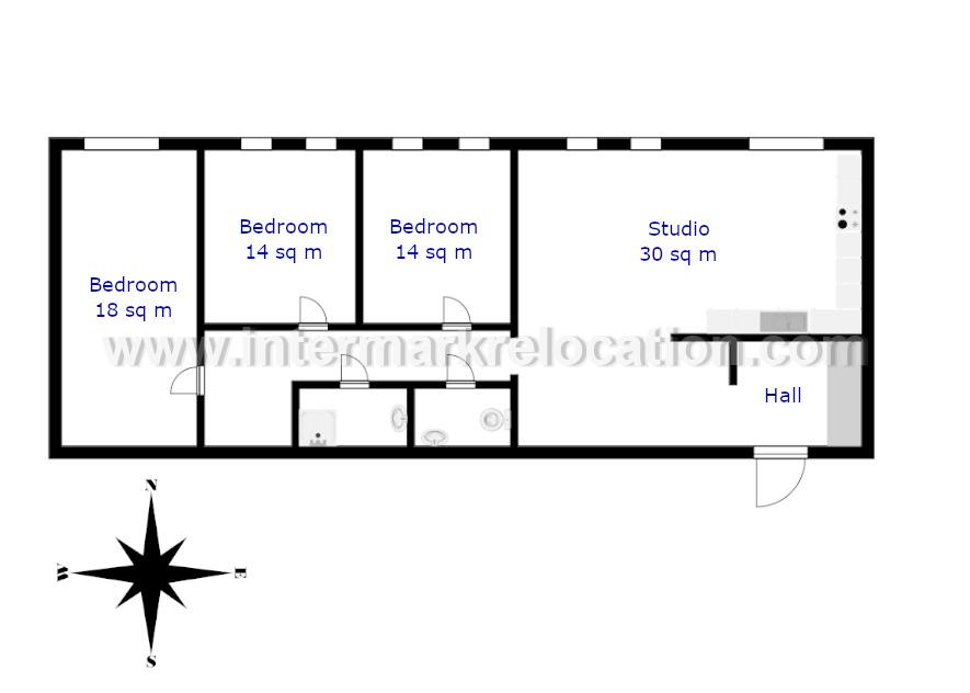 Krasnaya Presnya Str. - ID: 19844 - plan 1